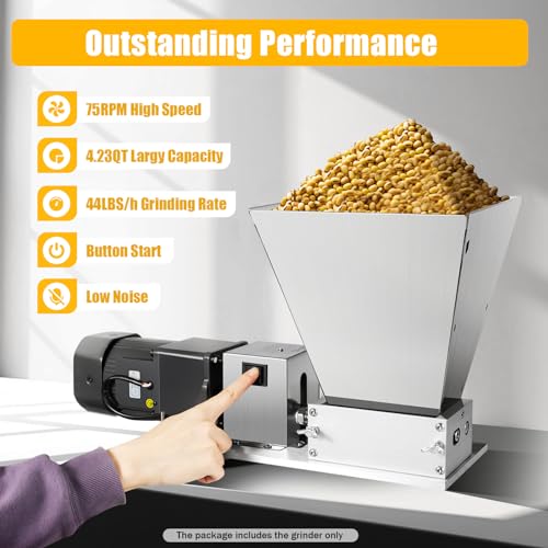 Electric Grain Grinder Mill Commercial Corn Heavy Duty Flour Mill Cereals Grinder Machine For Rice Corn Grain Coffee Wheat Feed