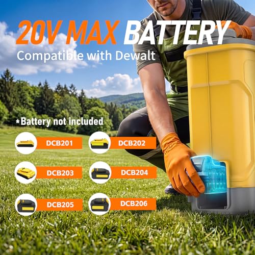 Battery Powered Backpack Sprayer Fit for Dewalt 20V Battery(No Battery)