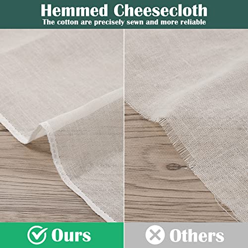 Reginary 24 Pcs 15 x 15 Inches Cheese Cloths for Straining Cheesecloth Bulk - size: 15 x 15 Inches