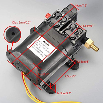 12V DC Fresh Water Pump 7.5 L/Min 2 GPM 100 PSI