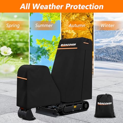 Mini Excavator Cover M 0.9-1.5 Ton, 6-Layer 600D Oxford Cotton Split Design - size: S - 0.9-1.5 Ton