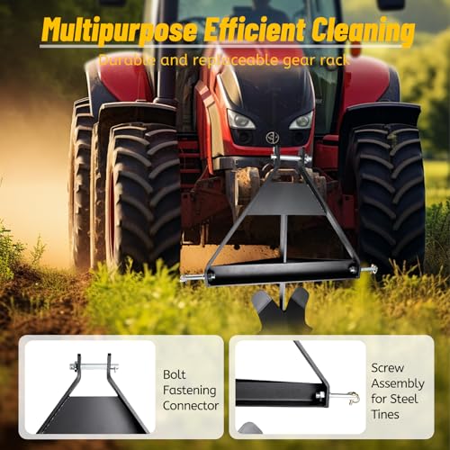 Attachments Middle Buster for Category 1, 3-Point Quick Hitch Tractors, Furrows and Harvests Potatoes