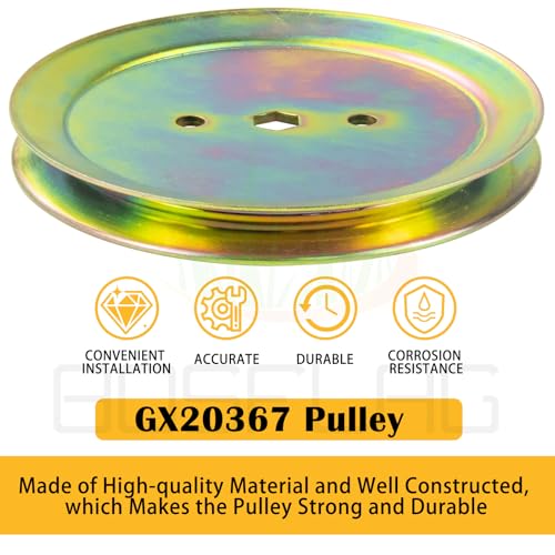 2 Pack GX20367 John Deere Pulley for John Deere D110 D130 L110 Deck - size: 2xGX20367N