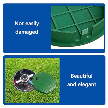 Green Valves Box Covers Lid For Round Sprinkler Systems Irrigation Control Garden Parks Public Industrial Use