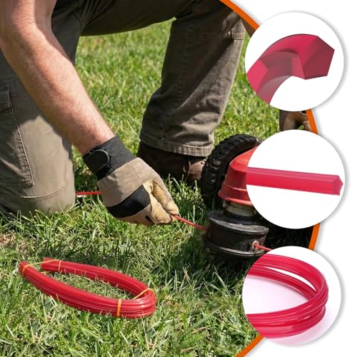 LikeLion 20155A Pre-Cut Red Trimmer Line, 0.155-Inch x 21-Inch, 10 Count