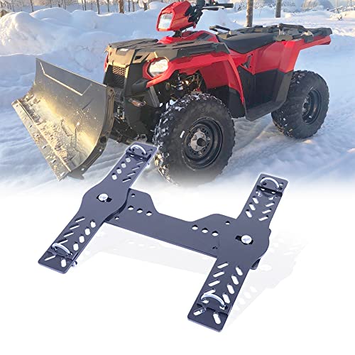ELITEWILL Universal Atv Snow Plow Mount Bracket with Black Powder Coating Replace OEM #105745 & #10-5745