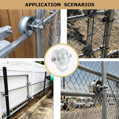 Sliding Gate Rollers 5" Heavy Duty Galvanized Steel Track Roller