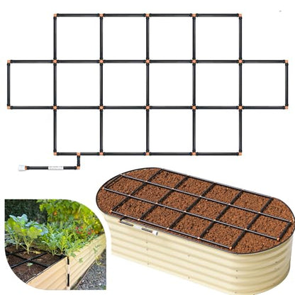 Garden Grid 3x6 | Watering System for Raised Garden Bed | Cornerless - size: 3x6, style: Cornerless