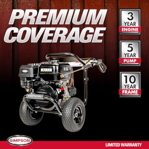 Simpson PowerShot 4400 PSI Gas Pressure Washer, 4.0 GPM, CRX 420cc Engine - style: 4400 PSI