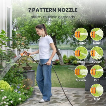 Giraffe Tools Ground-Mounted Retractable Garden Hose Reel,1/2" x 82FT - color: 1/2 Inch, size: 82 FT