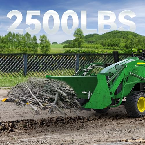 YITAMOTOR 2500lbs Clamp on Debris Forks Fits 48'' Tractor Bucket Loader - size: 4 Debris Forks