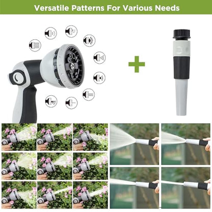 Tuyeho Heavy-Duty Automatic Retractable Garden Hose Reel 100FT Wall Mount - size: 1/2" 100FT