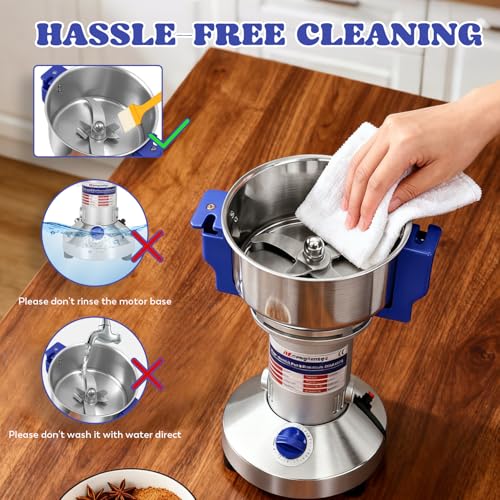 Moongiantgo 500g Electric Grain Mill Flour Grinder, 110V - size: 500g Upright Type