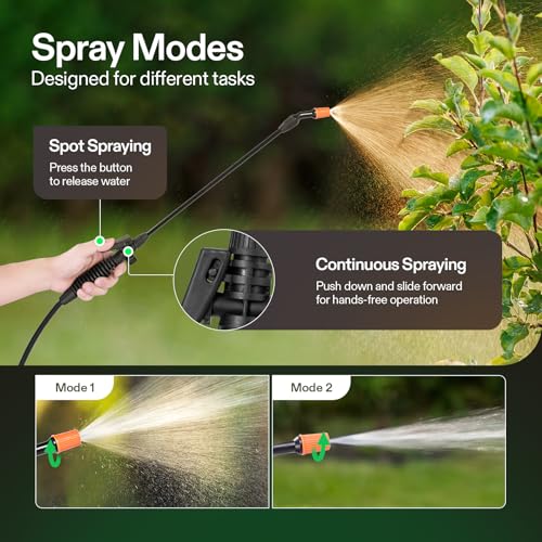 VIVOSUN 3.2 Gallon Lawn and Garden Wheeled Pump Compression Sprayer - size: 1.35 Gallon/5L