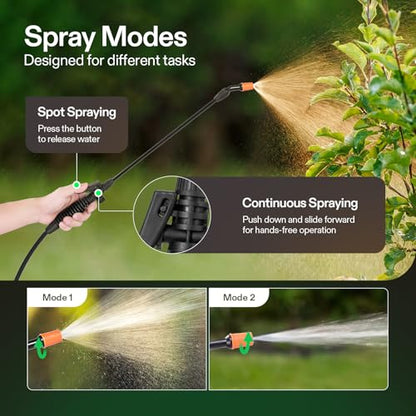 VIVOSUN 3.2 Gallon Lawn and Garden Wheeled Pump Compression Sprayer - size: 1.35 Gallon/5L