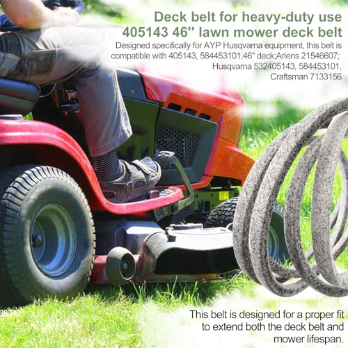 405143 Mower Belt 532405143 584453101 Lawn Tractor 46" Deck - size: 1/2x106IN