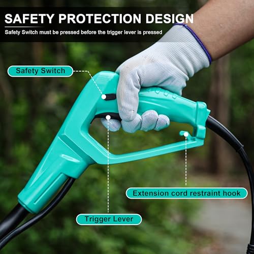 IncwBo 17'' 15-AMP Corded Electric Garden Roto Tiller Cultivator Powerful - size: 15 AMP-17 INCH