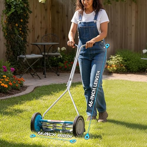 American Lawn Mower Company 2605-16SK 16-Inch 5-Blade Reel Push Lawn Mower - size: 16" 5 blade + SK