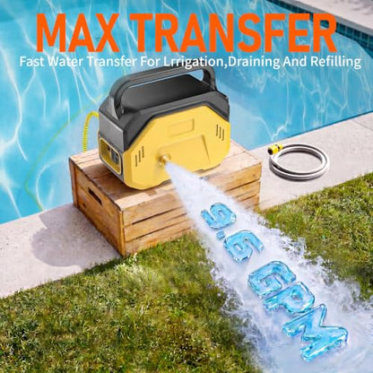 Water Transfer Pump Compatible with Dewalt 20V Battery(No Battery)