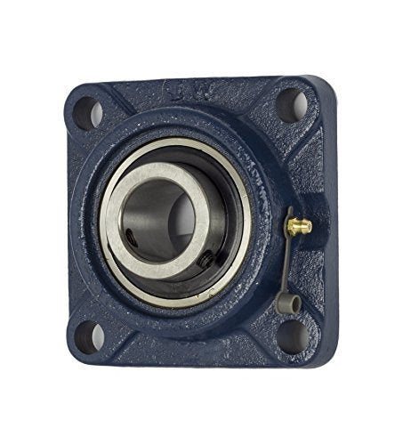 Jeremywell UCF210-32 Pillow Block Bearing (2 Pack), 2 inch Bore, 4-Bolt Flange Mounted, Solid Base, Self-Alignment, Sqaure - size: UCF210-32