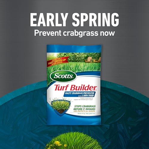 Scotts Turf Builder Bundle with Lawn Spreader for Small, Northern Lawns
