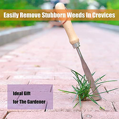 Crack Weeder Sickle Gardening Tool Weed Puller Weeding Tools for Garden (Orange) - color: Orange