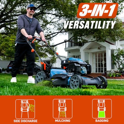 SENIX 22" 201cc Variable Speed Rear Wheel Self Propelled Gas Lawn Mower