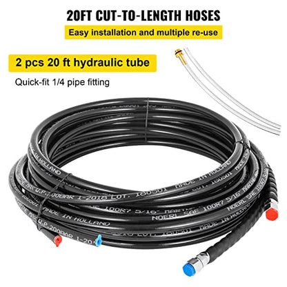 VEVOR Outboard Hydraulic Steering Kit, Hydraulic Steering Cylinder, Hydraulic Outboard Steering Kit - size: 300HP