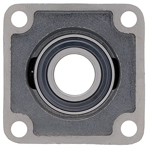 UCFS208-24 - 4-Bolt Flange-Mount Ball Bearing Unit, Insert Bearing UC208-24, Cast Iron Housing FS208, Bore Shaft 1-1/2 in (38.1 mm), Set Screw Locking, 5-1/8 in (130.17 mm) Flange Length