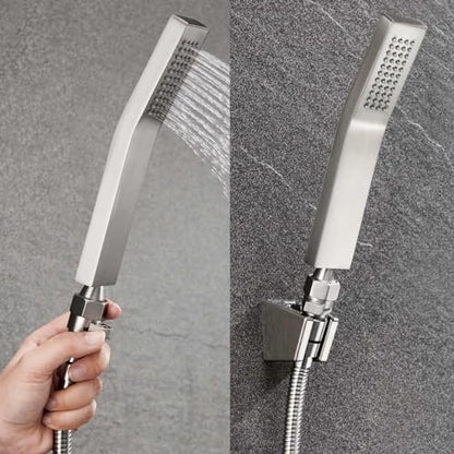 Aomasi Shower Head Flow Restrictor for Home Bathroom, Brushed Nickel - color: Brushed Nickel