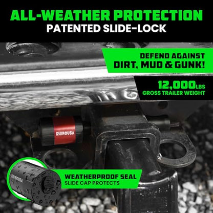 Rhino USA 2in Trailer Hitch Pin - Patented Locking Receiver Pin - color: Red, size: 2 IN - 1 Pack