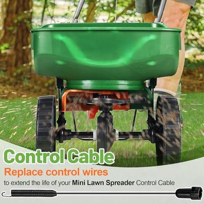Control Cable Compatible with Scotts Turf EdgeGuard Mini Spreader | Lawn Spreader Control Cord, Pull Cable for Scotts Turf Builder EdgeGuard Mini Broadcast Spreader, Lawn Fertilizer Accessory - size: Mini