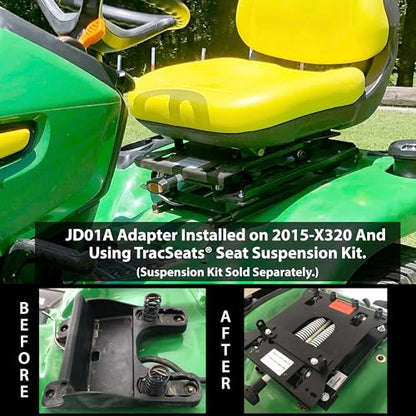 JD01A Seat Suspension Adapter for John Deere X300/X500 Lawn Tractors