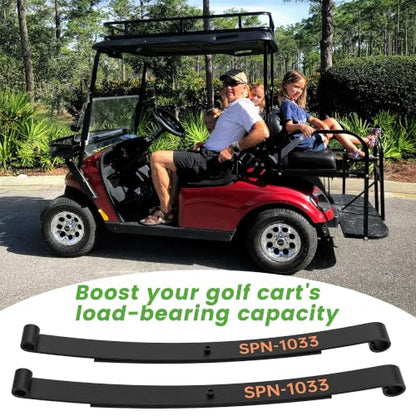 10L0L Heavy Duty Tapered Rear Leaf Springs Kit for EZGO RXV 2008-2013