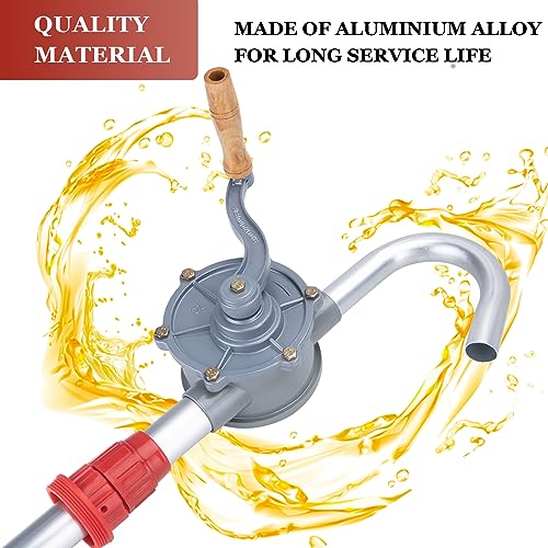 GDDGHS 55 Gallon Drum Pump Rotary Barrel Pump Aluminum - style: Modern