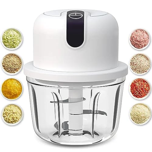 1.5 CUP Garlic Chopper,Electric Mini Food Processor,Portable Veggie Chopper - size: 1.5 CUPS