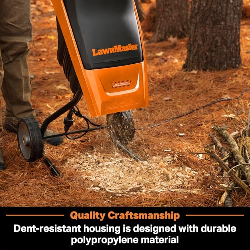 LawnMaster Electric Wood Chipper 1.5'' Cutting Diameter with Bag, FD1501