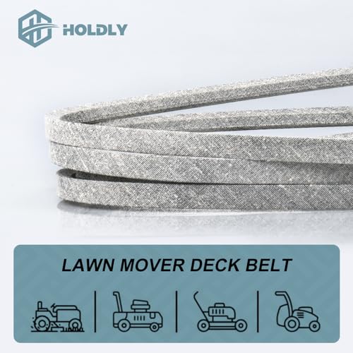 Holdly 754-04044 Deck Belt 1/2 x 133'', Mower Belt for MTD 754-04044, 954-04044, 754-04044A, 954-04044A, Cub Cadet RZT 50 Z Force S 48 Troy Bilt Mustang 50 - size: 754-04044