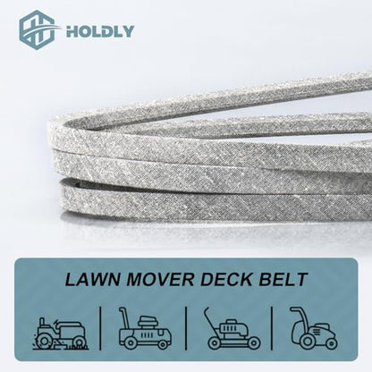 Holdly 754-04044 Deck Belt 1/2 x 133'', Mower Belt for MTD 754-04044, 954-04044, 754-04044A, 954-04044A, Cub Cadet RZT 50 Z Force S 48 Troy Bilt Mustang 50 - size: 754-04044