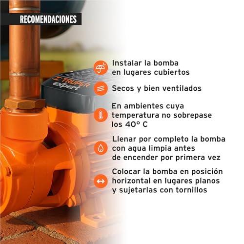 Peripheral pump electric water 3/4 HP, Truper Expert - size: 3/4 HP, style: Above Ground