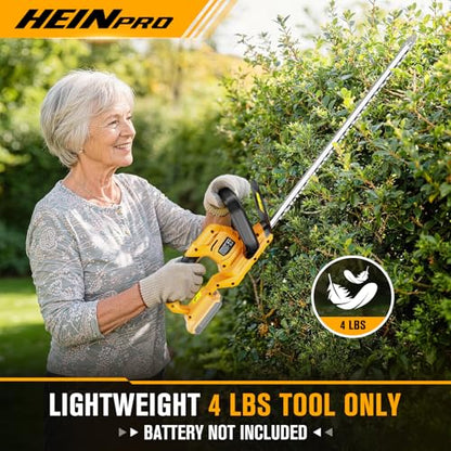HEINPRO Hedge Trimmer Cordless Compatible with Dewalt 20V MAX Battery - size: 22.01-INCH