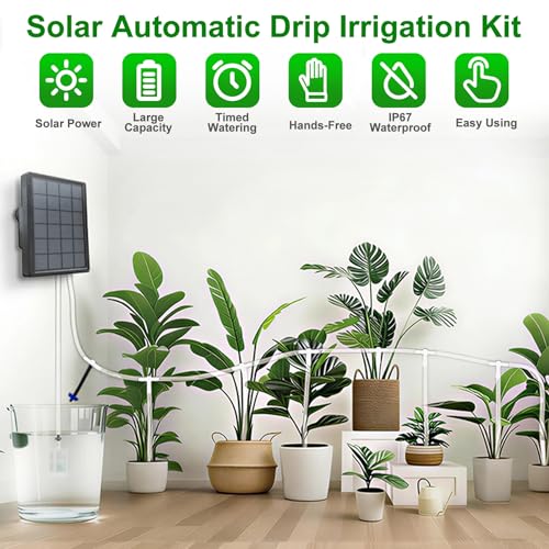Solar Drip Irrigation System Automatic Plant Watering Device for Garden