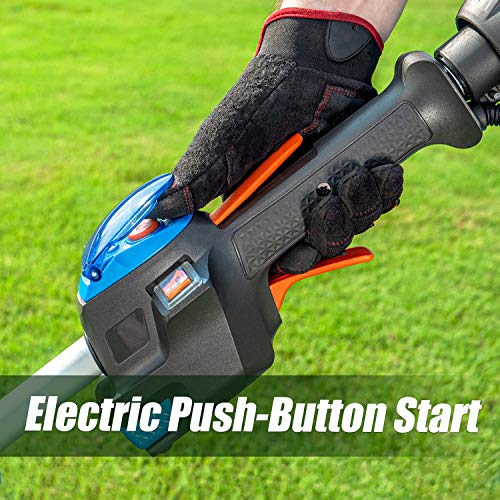 LawnMaster No-Pull 25cc 2 Cycle Engine 17'' Grass Trimmer, NPTGSP2517A - style: Straight Shaft 25CC 17Inch