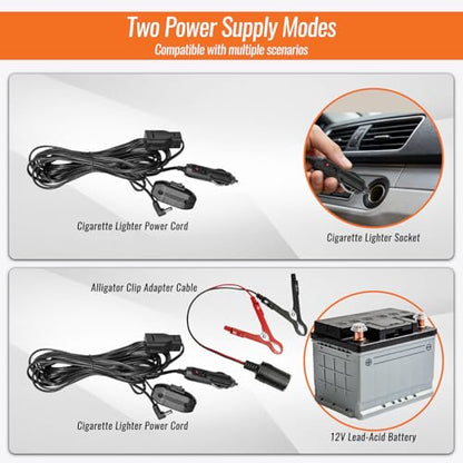 12V Fuel Transfer Pump 85GPH Electric Gasoline Transfer Pump Set - color: 85Gal/hr