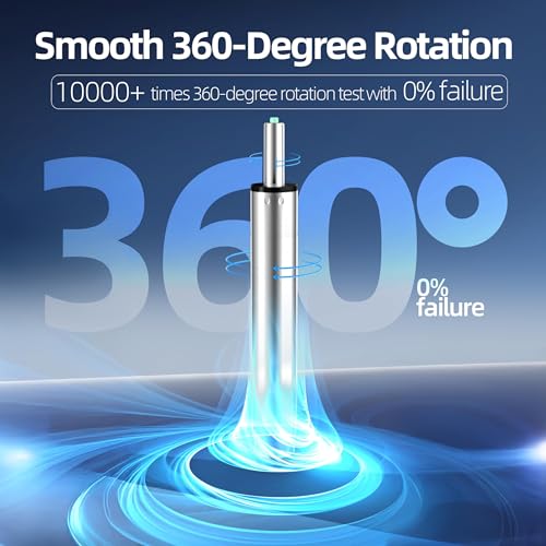 10 Inches to 15 Inches Office Chair Gas Lift Cylinder Replacement, 4.5'' Stroke, Hydraulic Pneumatic Shock Piston, Heavy Duty, Universal Diameter Fit for Most Office Chair, Class 4 (Polished Steel) - color: Polished Steel, size: 4.5'' Travel Length