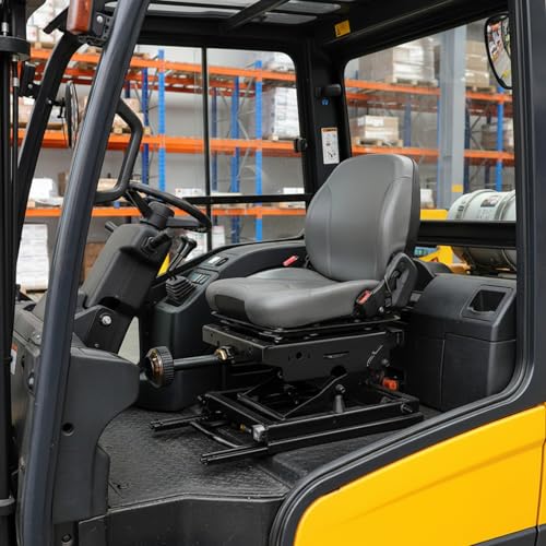 Adjustable seat mechanical shock-absorbing base Heavy Duty Shock Absorber Mount for RV, Tractor, Loader, Forklift Excavator Seat