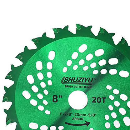 8"-20T, Brush Cutter Blade, Trimmer Weed Blade. Suitable for Brush Cutter - color: 8", size: 8"-20T