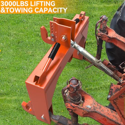 YINTATECH Heavy-Duty 3 Point Quick Hitch, 3000lbs Tractor Category 1