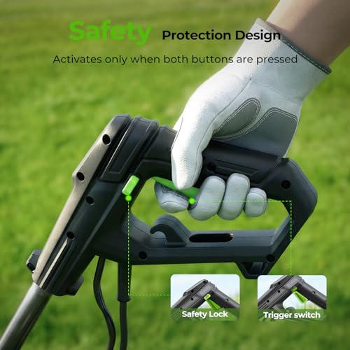 Etoolab Electric Tiller for Gardening, 15-Amp 1800W Corded Rototiller
