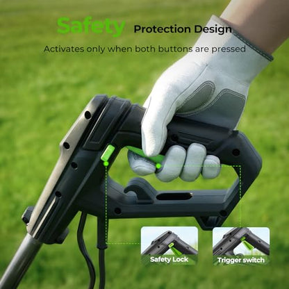 Etoolab Electric Tiller for Gardening, 15-Amp 1800W Corded Rototiller
